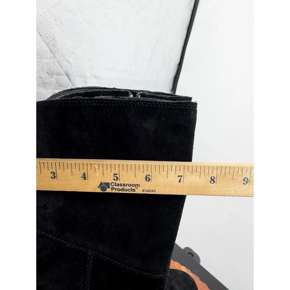 The North Face Bridgetown Tall Boots Womens 7.5 Black Suede Insulated Harness